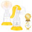 REQUISITE NEEDS Manual Breast Pump, Compact Design, Personal Fit Flex Shields, with 4