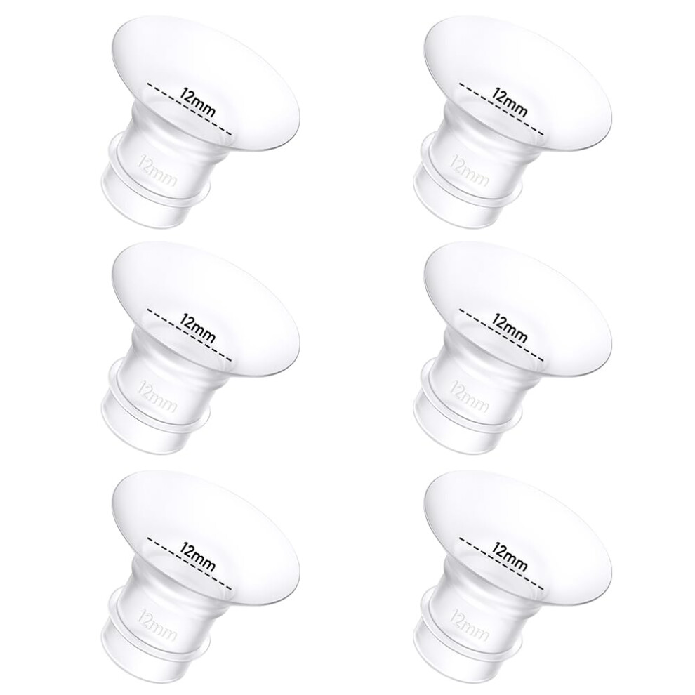 6Pcs Breast Pump Flange Insert 12Mm Compatible With Gocroween
