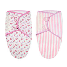 Vicloon Baby Swaddle Wrap, 2Pcs Swaddle Blankets, Organic Cotton Baby Blanket Wrap for Baby 4-6 Months 14-18lbs