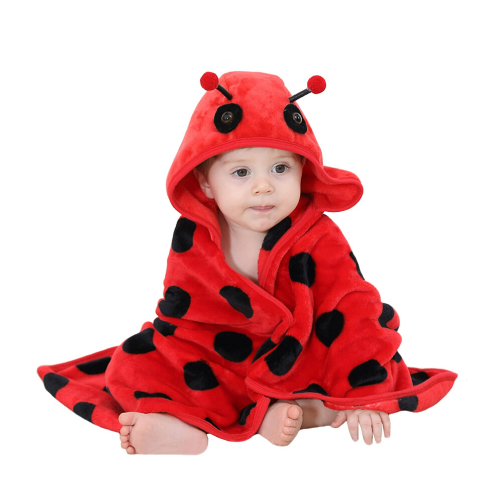 Toddlers' Plush Animal Themed Hooded Blan Doladola