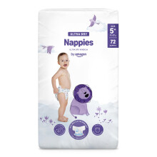 By Amazon - 72 Ultra Dry Nappies - Size 5+ (11-17 kg) (Previously a Mama Bear brand,