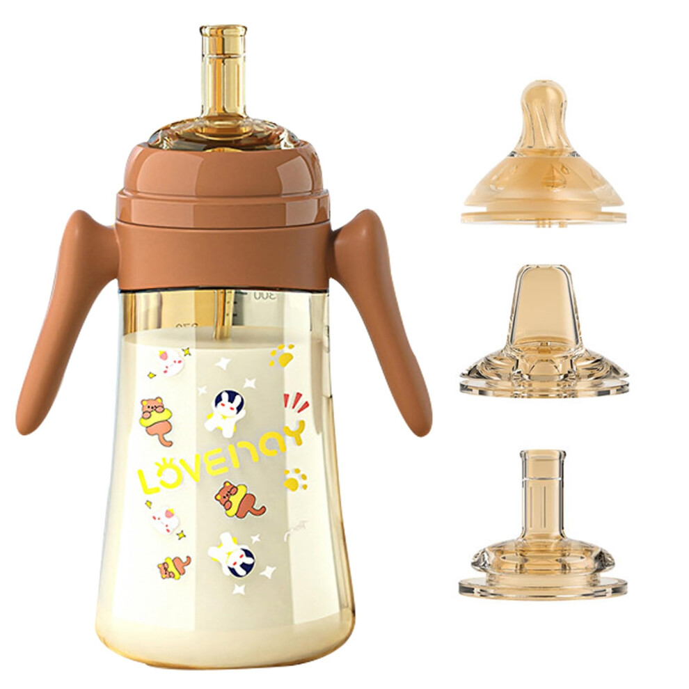 Baby Sippy Cup 300Ml, Weighted Straw Non Spill Bottle For Months 6+, Toddlers Straw Nohlerlife