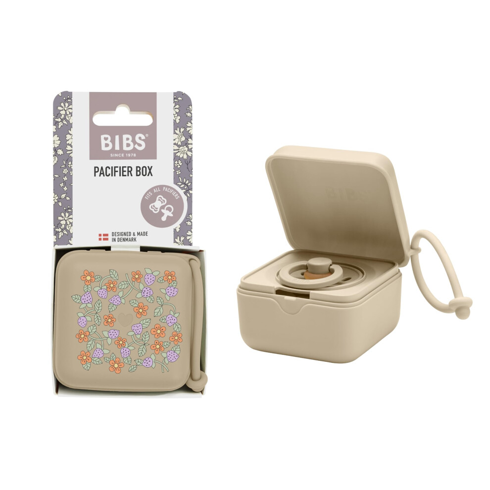 Bibs Liberty Pacifier Box With Strap. Soother Holder And Steriliser Case. 100% Bpa