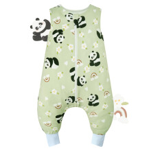 WYTbaby Baby Sleeping Bag With Legs 1.0 Tog, 100% Cotton Sleeveless Baby Sleep Sack For Boys And Girls, 80cm/2-3 Years