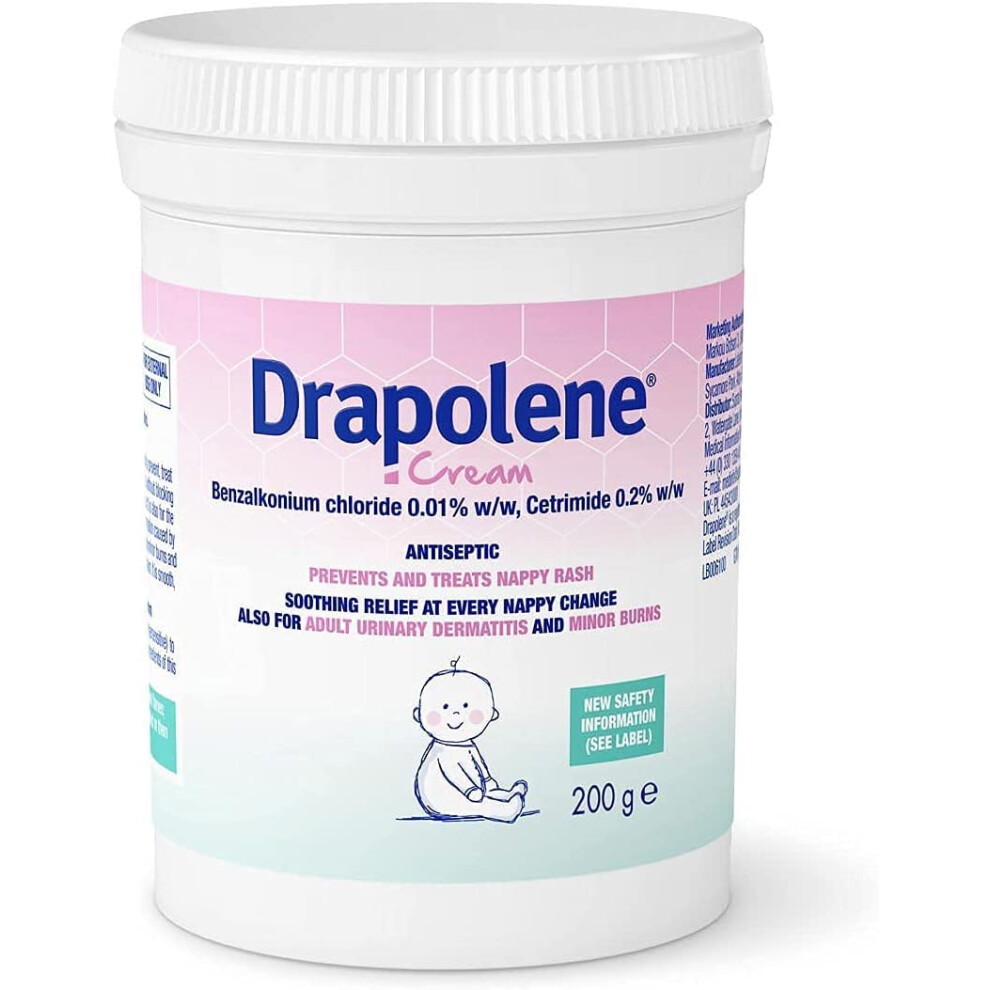 Drapolene 200G Tub | Prevents And Treats Nappy Rash | Soothes And Protects Cream