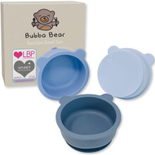 Bubba Bear Baby Bowls for Weaning | Suction Bowl for Self Feeding Babies | Stay