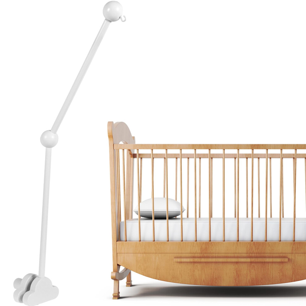 Baodbf Baby Crib Mobile Arm, Adjustable Angle And Height, Cot Mobile Arm Wooden For