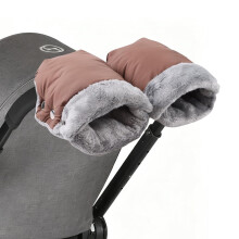 NICEWAT Pram Hand Muff, Waterproof and Windproof Pram Gloves, Extra Thick Winter Baby Stroller Gloves, Universal Size Hand Warmer for Prams for Buggy