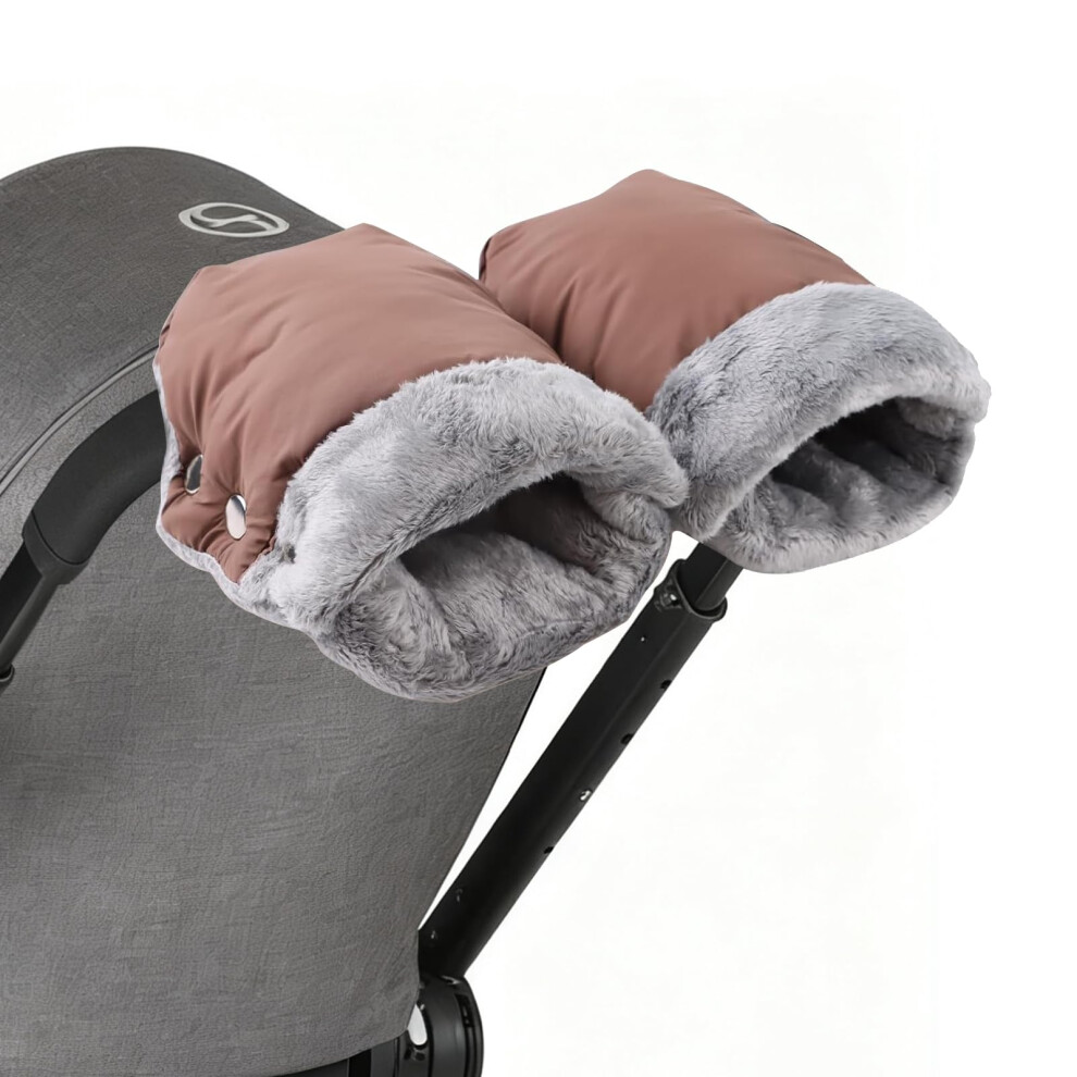 Pram Hand Muff, Waterproof And Windproof Pram Gloves, Extra Thick Winter Baby Stroller Gloves, Universal Size Hand Warmer For Prams For Buggy Nicewat