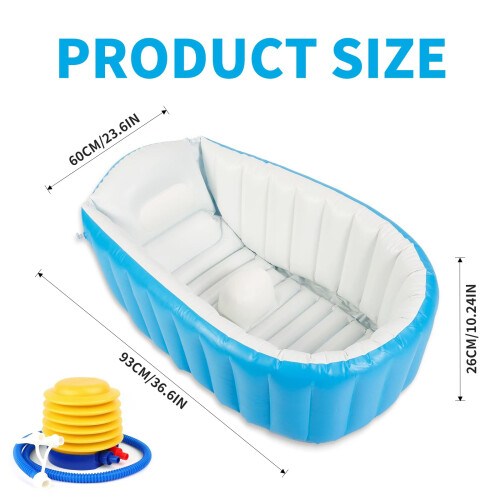 Inflatable Baby Bath Tub – Portable & Foldable Tod 2