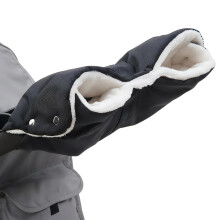 Extra Thick Stroller Hand Muff,Waterproof & Windproof Pram Gloves with Warm Fleece