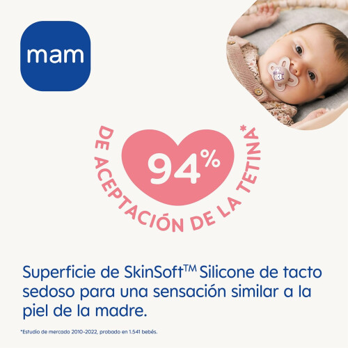 MAM MAM Original Day & Night Pacifier Set with Skinsof 1