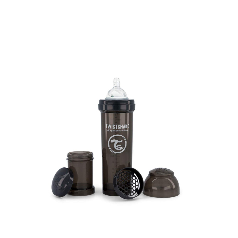Anti-Colic Baby Bottle With Milk Powder Container And Mixer - 330Ml | Twistshake