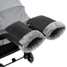 Infreecs Pram Hand Muff - Pram Mittens, Pram Gloves for Stroller, Waterproof Anti-Freeze Extra Thick Pushchair Hand Warmer Gloves for Pram, Buggy, Bi