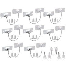 8Pcs Window Locks for UPVC Windows, MIVITOOM Window Cable Restrictor Window Safety
