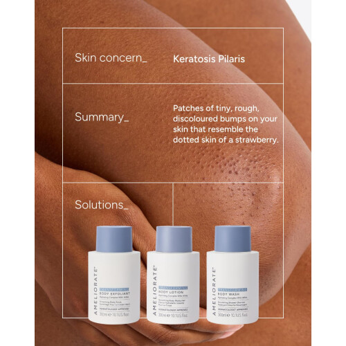 AMELIORATE Transforming Body Wash 300ml for Kerato 1