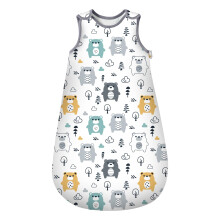 Mosebears 2.5 Tog Baby Sleeping Bag Made of 100% Cotton Various Sizes (Bear,0-6 months)