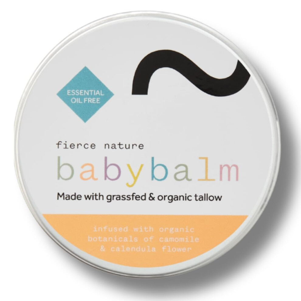 Baby Balm – Organic Tallow & Jojoba Oil – Infused With Chamomile & Fierce Nature