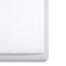 Snuz Bedside Crib Fitted Sheets - Fits All SnuzPod Cribs, 100% Jersey Cotton SnuzPod