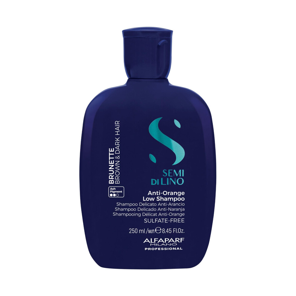Alfaparf Milano Orange Semi Di Lino Brunette Anti- Low Shampoo 250Ml - Mild