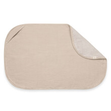 hauck 2 in 1 Changing Mat Liner & Baby Towel, Beige - Breathable Muslin Cotton &