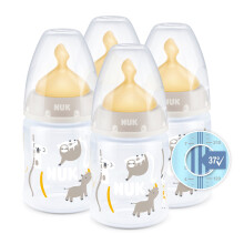 NUK First Choice+ Baby Bottles Set | 0-6 Months | Temperature Control | Anti Colic