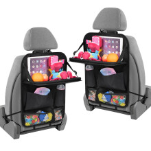 URAQT Car Seat Organizer 2 PCS, Car Back Seat Organizer, 6 Storage Pockets Cars