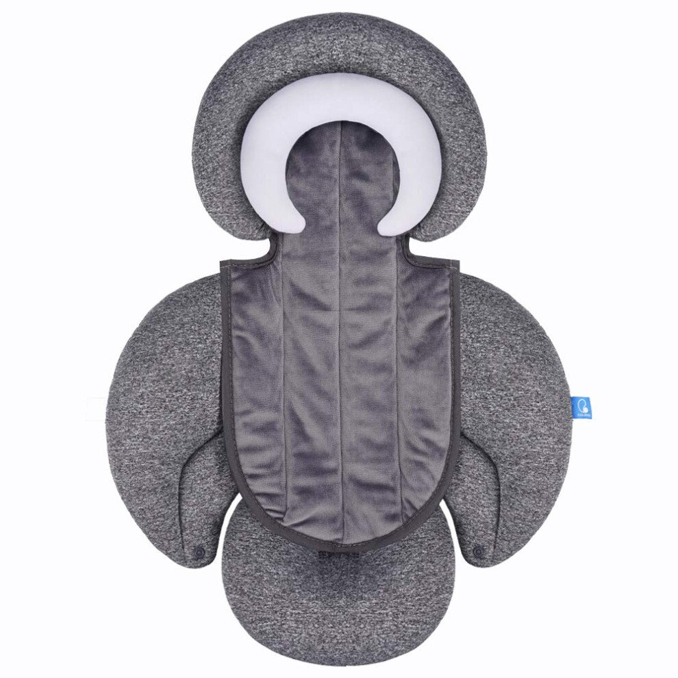 2-In-1 Head & Body Support For Baby Newborn Infants - Extra Soft Stroller Infanzia