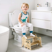 COSYLAND Toddler Step Stool for Bathroom Sink - Height Adjustable 2 Step Stool for