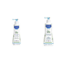 Mustela Gentle Cleansing Gel, 500 ml (Pack of 1) & Hydra Bebe Body Lotion for Normal Skin, 300 millilitre