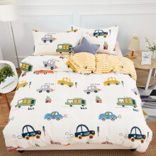 Cotton Duvet Cover Sets Cars Bedding Set Fit to Junior Toddler Cot Bed Duvet Cover