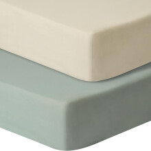 EAQ Next To Me Crib Sheets 2 Pack -200 GSM Thick Soft 140x70 100% Cotton Tutti