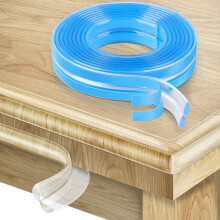 Corner Protector Baby Proofing,Clear Corner Protectors,Furniture Corner Guard & Edge Safety Bumpers, 16.4(5M) Soft Edge Protector with Upgraded Pre-T