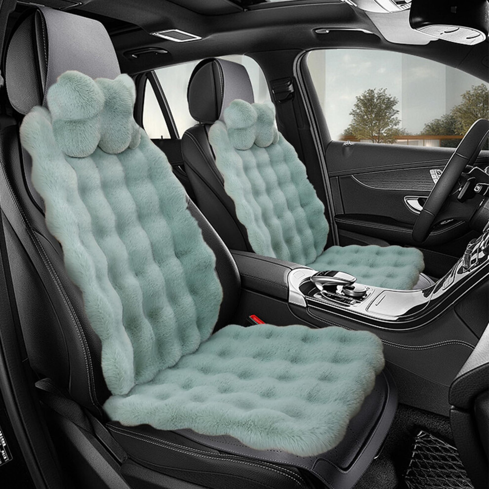 Livego Fuzzy Rabbit Fur Car Seat Cushion, Soft Fluffy Protector Warm Faux Rabbit Fur 56140606