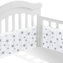Sour Lemon Breathable Mesh Liner For Cot Beds 2 PCS baby Crib surrounds Breathable