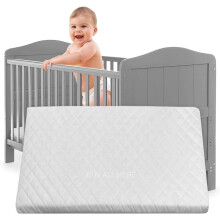 Baby Travel Cot Mattress 100 x 70 x 5 cm – Water Resistant Extra Thick Foam,