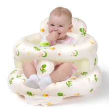 Inflatable Baby Chair,Inflatable Baby Seat for Babies 3 Months & Up,Blow Up Chair with Built-in Air Pump, Used for Learning to Sit,Shower, Camp, etc