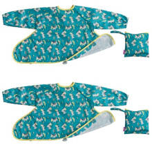 Tidy Tot Cover & Catch Weaning Bib with Sleeves. Attaches to Highchairs with