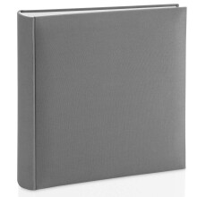 Hama Jumbo Album, Linen, Gray, 30 x 30 cm