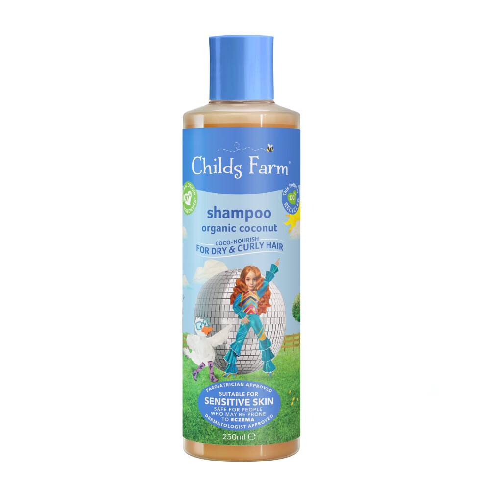 Childs Farm | Kids Coco-Nourish Shampoo 250Ml | Organic Coconut | Dry, Curly & Coily