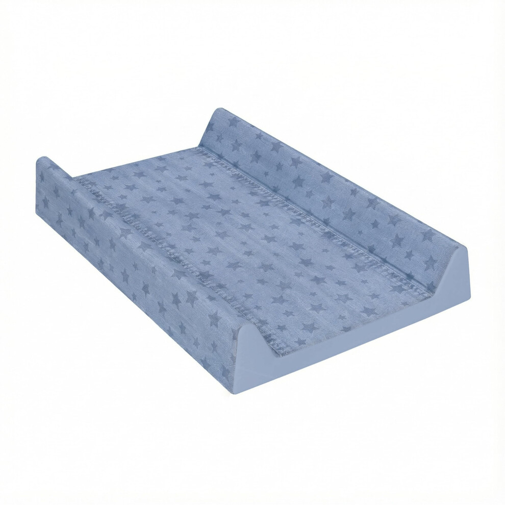 Soft Base Newborn Baby Changing Unit Mat With Raised Edges 50X70 Cm ( Jeans) Blue Baby Comfort