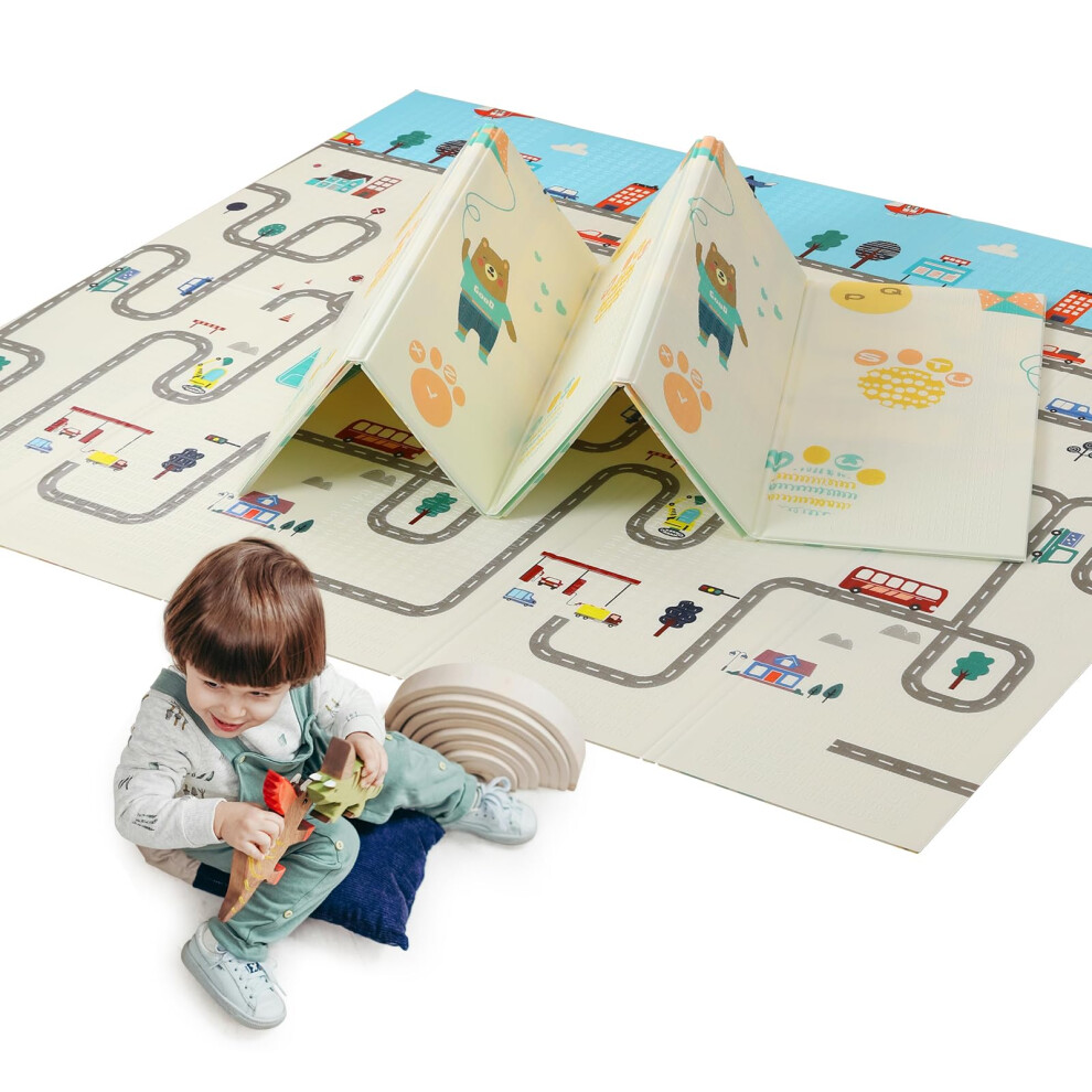 Baby Play Mat, 200180 Cm, Foldable Kids Playmat, Baby Crawling Mat For Toddlers & Choly
