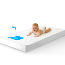 Waterproof Cot Bed Mattress Protector 70 x 140 cm – Soft & Noiseless Fitted Mattress