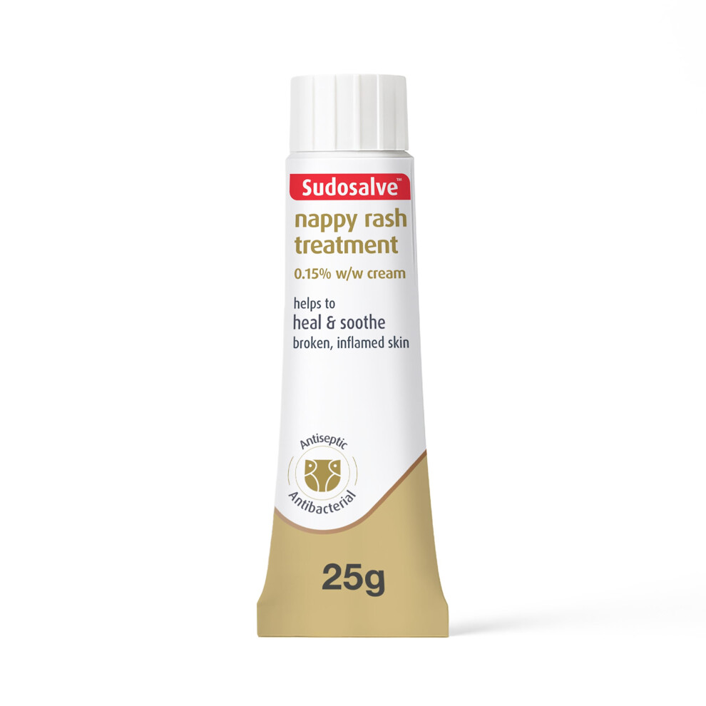 Sudosalve Nappy Rash For Inflamed And Broken Skin, 25G (Pack Of 1) Cream Sudocrem