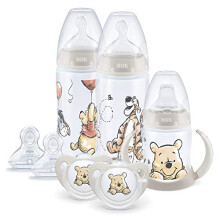 NUK First Choice+ Baby Bottle, Sippy Cup, Teat & Soothers Set | 0-18 Months |