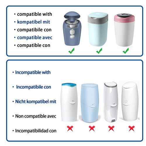 Mom's Aide refill film compatible with Tommee Tipp 1