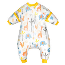 FLYISH DIRECT baby sleeping bag 2.5tog, sleeping bag legs, sleeping bag baby removable sleeves, Sleeping bag 6-18 months, Giraffe, 70 ( 70-80cm)