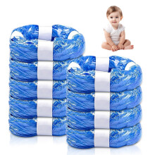9 Pack Nappy Bin Refill, Diaper Bin Pail 4.5m long, Nappy Bin Bags (04)