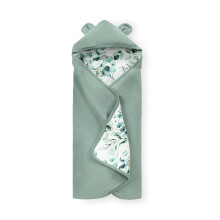 hauck Snuggle N Dream, Leaves Mint - Cotton Baby Blanket for Car Seats, Baby