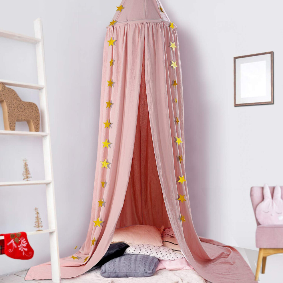 Bed Canopy,Kids Nursery Room Decorations,Round Dome Mosquito Net,Play Tent Ceekii